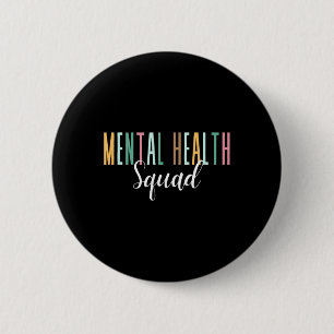 Chapa Redonda De 5 Cm Concienciación sobre la salud mental de la brigada