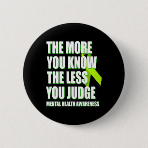 Chapa Redonda De 5 Cm Concienciación sobre la salud mental - El soporte 