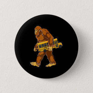 Chapa Redonda De 5 Cm Conductor de autobús divertido Bigfoot Sasquatch A