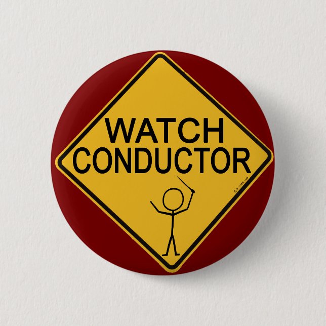 Chapa Redonda De 5 Cm Conductor de Watch (Anverso)