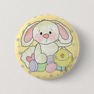 Chapa Redonda De 5 Cm Conejito de pascua