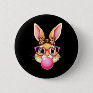 Chapa Redonda De 5 Cm Conejito de Pascua Lindo Chicle de Conejo Mujer Ni