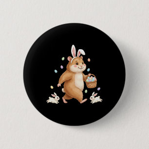 Chapa Redonda De 5 Cm Conejito de Pascua lindo con huevos Diseño caprich