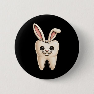 Chapa Redonda De 5 Cm Conejito Dentista Odontología Primavera Pascua 