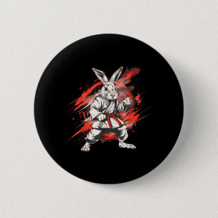Chapa Redonda De 5 Cm Conejo de Karate Jiu-Jitsu MMA Taekwondo Artes Mar