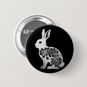 Chapa Redonda De 5 Cm Conejo de Pascua
