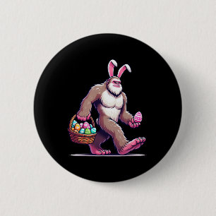 Chapa Redonda De 5 Cm Conejo de Pascua Bigfoot Sasquatch Hombres Mujeres
