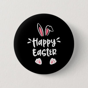 Chapa Redonda De 5 Cm Conejo de Pascua Feliz Pascua Huevo de Pascua Homb