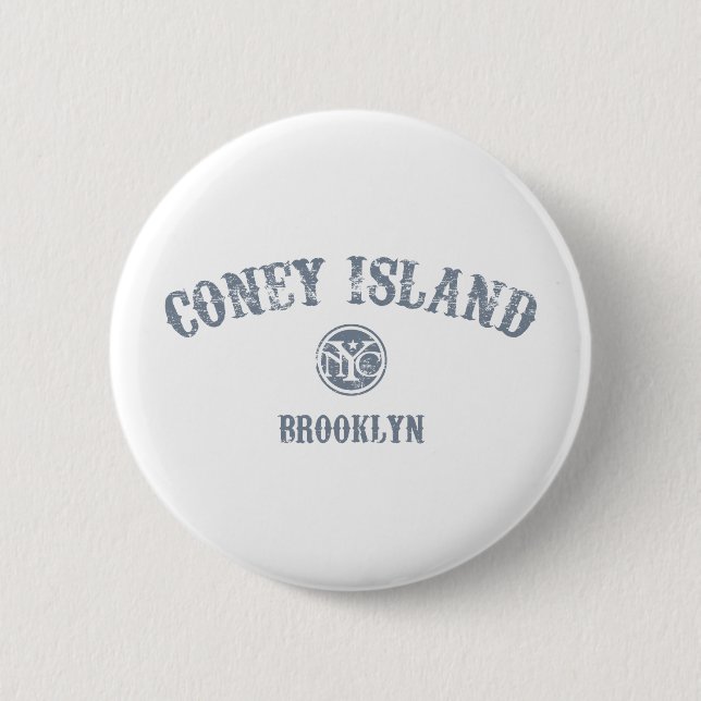 Chapa Redonda De 5 Cm Coney Island (Anverso)