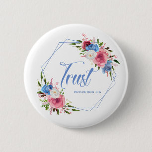 Chapa Redonda De 5 Cm Confiar