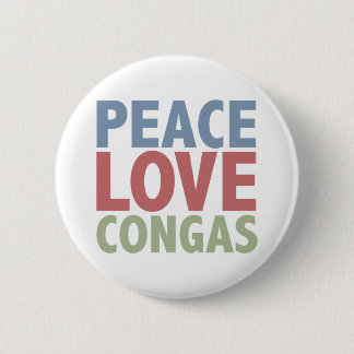 Chapa Redonda De 5 Cm Congas del amor de la paz