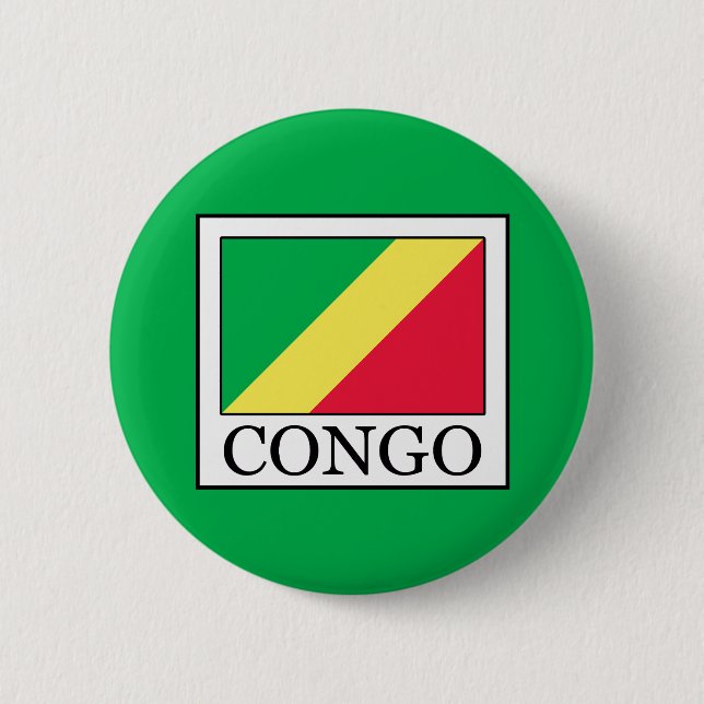 Chapa Redonda De 5 Cm Congo (Anverso)