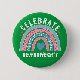 Chapa Redonda De 5 Cm conmemorar la conciencia de la neurodiversidad