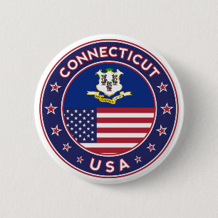 Chapa Redonda De 5 Cm Connecticut