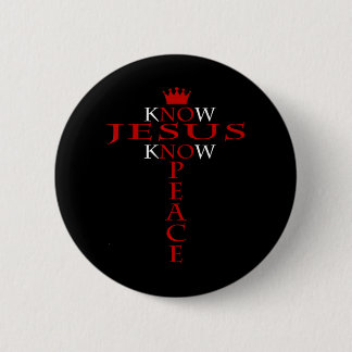 Chapa Redonda De 5 Cm Conocer a Jesús Conocer Paz Cristo Religioso Crist
