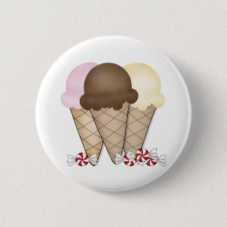 Chapa Redonda De 5 Cm Conos de helado