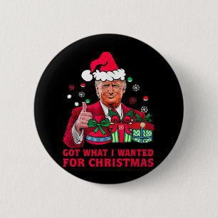 Chapa Redonda De 5 Cm Conseguí Lo Que Quería Para Navidad - Trump 2024 G