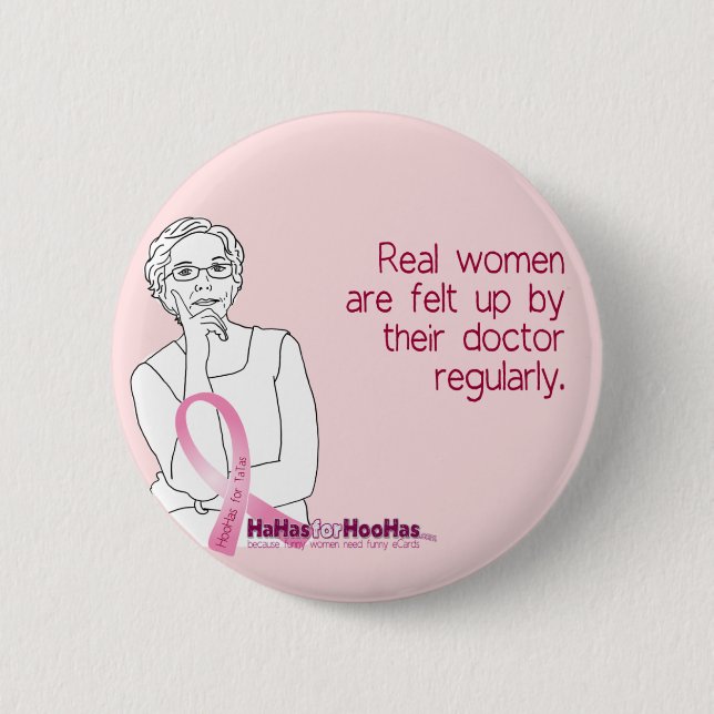 Chapa Redonda De 5 Cm Consiga el fieltro para arriba, abotone hoy (Anverso)