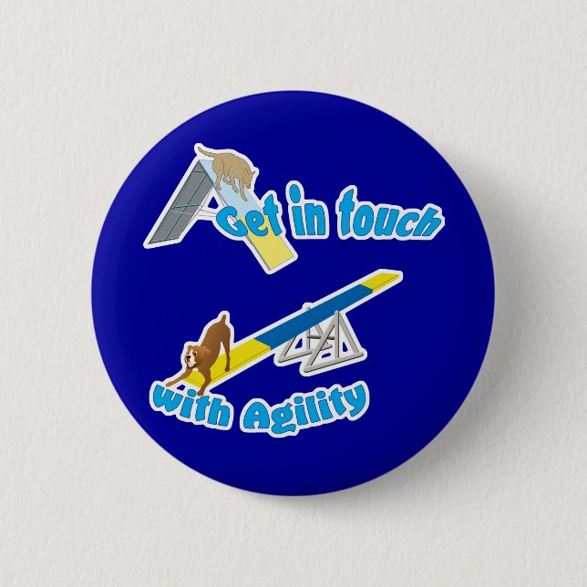 Chapa Redonda De 5 Cm Consiga InTouch con agilidad (Anverso)