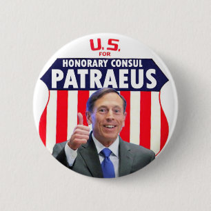 Chapa Redonda De 5 Cm Cónsul honorario David Patraeu