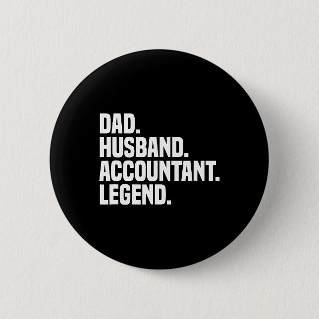 Chapa Redonda De 5 Cm Contador de esposo Cuenta de Impuestos Contables d (Anverso)