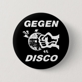 Chapa Redonda De 5 Cm Contra Disco (schwarzweiss en)