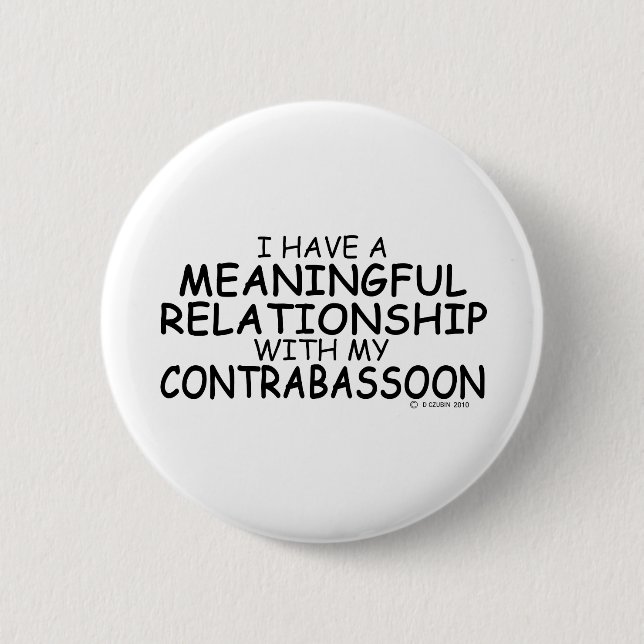 Chapa Redonda De 5 Cm Contrabassoon de relación significativa (Anverso)