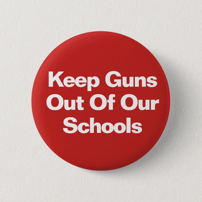 Chapa Redonda De 5 Cm Control de armas ahora (Anverso)