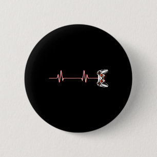 Chapa Redonda De 5 Cm Controlador De Videojuegos De Guay Heartbeat Para