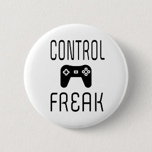 Chapa Redonda De 5 Cm Controlar juego de video Freak