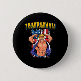 Chapa Redonda De 5 Cm Convención Republicana de lucha libre de Trump Mem