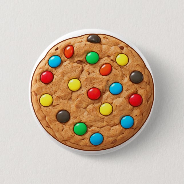 Chapa Redonda De 5 Cm Cookie (Anverso)