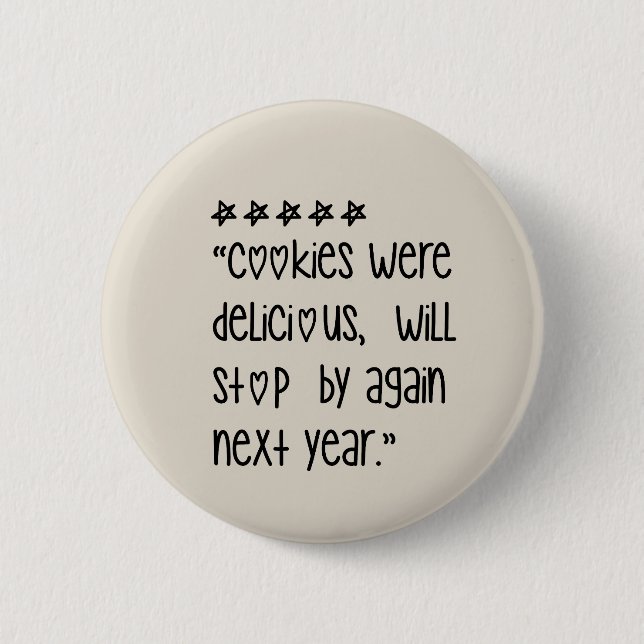 Chapa Redonda De 5 Cm Cookies were delicious (Anverso)