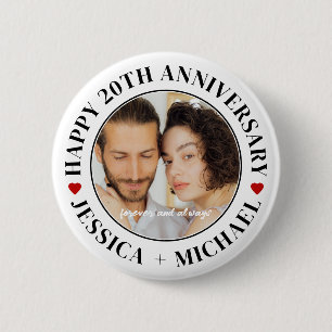 Chapa Redonda De 5 Cm Cool Chic Feliz Cumpleaños Foto Personalizada Pers