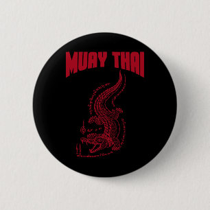 Chapa Redonda De 5 Cm Cool Muay Thai Kickboxing Para Hombres