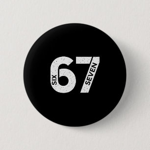 Chapa Redonda De 5 Cm Cool Six Seven Número Gen Alpha Slang 6 7 Tendenci