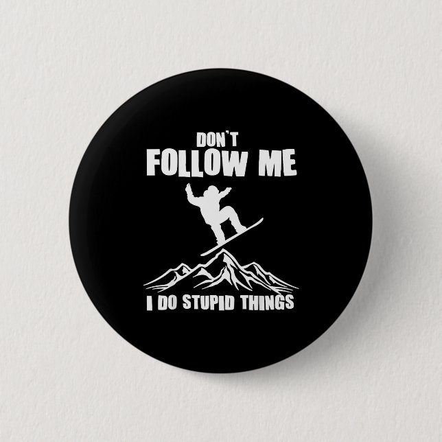 Chapa Redonda De 5 Cm Cool Snowboarding Art For Men Women Snowboard Snow (Anverso)