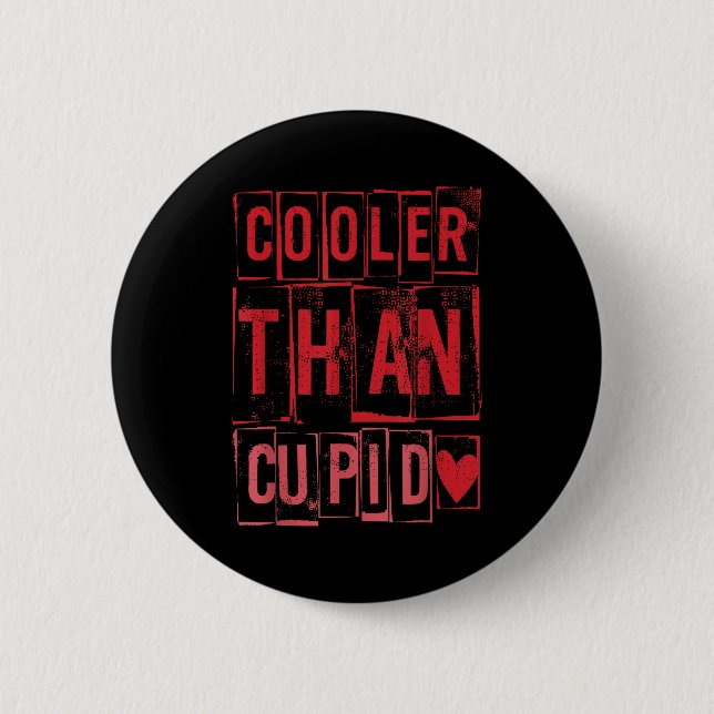 Chapa Redonda De 5 Cm Cooler Than Cud Cute Valentine's Day Kids Boys Gir (Anverso)