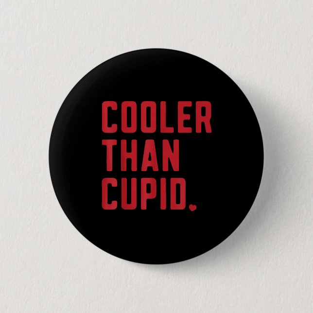 Chapa Redonda De 5 Cm Cooler Than Cud Cute Valentine's Day Kids Boys Gir (Anverso)
