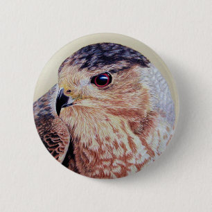 Chapa Redonda De 5 Cm Coopers Hawk