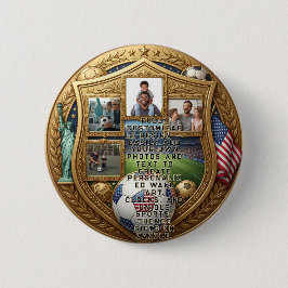 Chapa Redonda De 5 Cm Copa Mundial Familia Personalizada