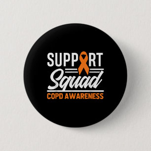 Chapa Redonda De 5 Cm Copd Warrior Support Squad Copd Awareness