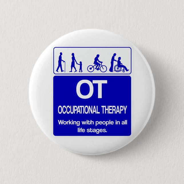 Chapa Redonda De 5 Cm Copia del azul 1 de la camisa de OT (Anverso)