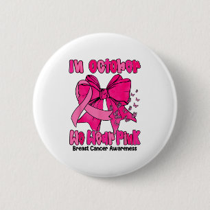 Chapa Redonda De 5 Cm Coquette Bow Mariposa Preppy En Octubre Usamos N