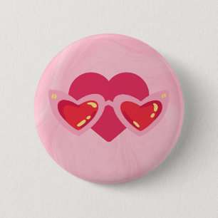 Chapa Redonda De 5 Cm Corazón
