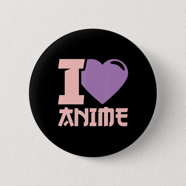 Chapa Redonda De 5 Cm Corazón Anime Amo Anime (Anverso)