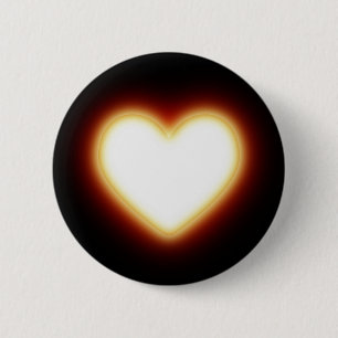 Chapa Redonda De 5 Cm Corazón caliente