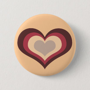Chapa Redonda De 5 Cm Corazón de amor