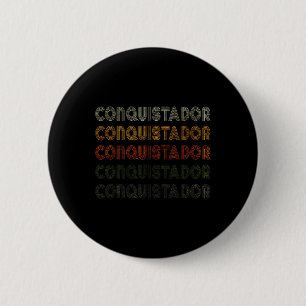 Chapa Redonda De 5 Cm Corazón de amor conquistador estilo vintage grunge