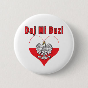 Chapa Redonda De 5 Cm Corazón de Daj MI Buzi Eagle
